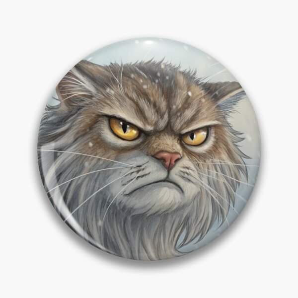 Item preview, Jólakötturinn (Yule Cat) Close-Up – Icelandic Christmas Folklore Winter Beast (Angry edition) designed and sold by AIfolklore.