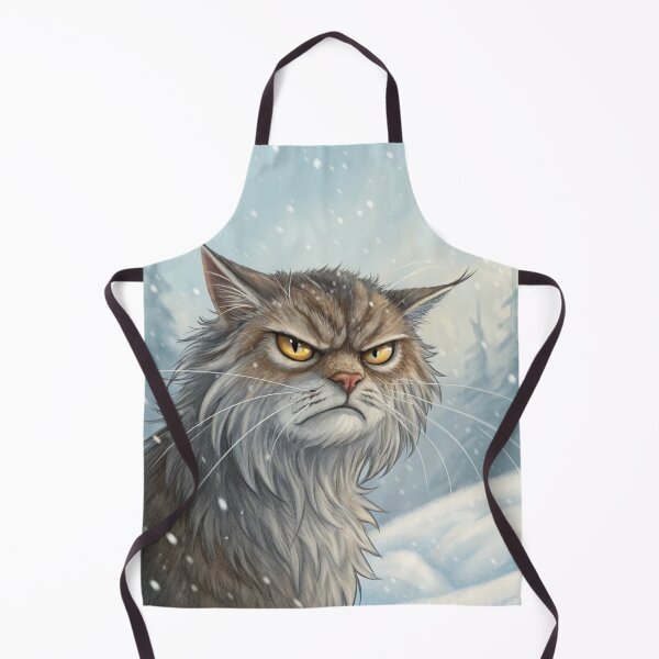 Item preview, Jólakötturinn (Yule Cat) Close-Up – Icelandic Christmas Folklore Winter Beast (Angry edition) designed and sold by AIfolklore.