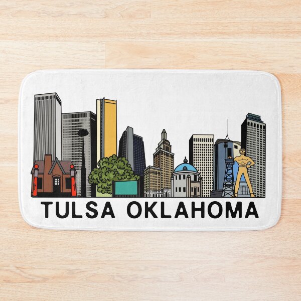 Item preview, Tulsa Oklahoma Skyline Art  designed and sold by fiberandgloss.
