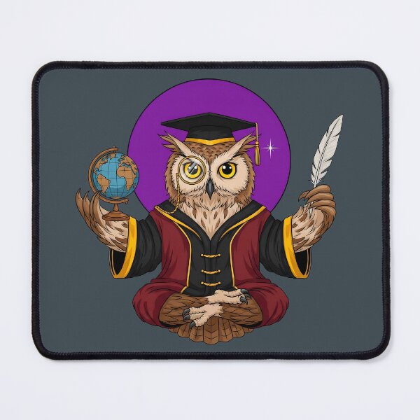Item preview, Wise Cartoon Professor Owl Graduation designed and sold by SholoStudio.