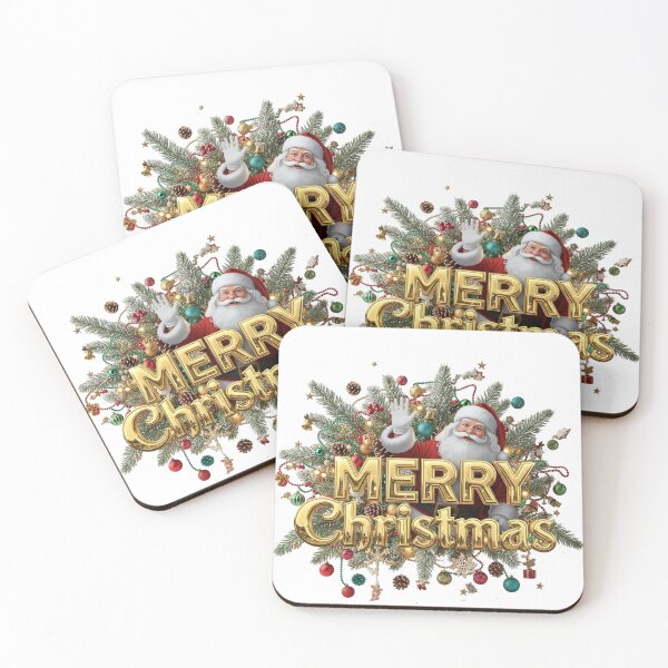 Item preview, Waving Santa Merry Christmas Wreath designed and sold by newvisionart191.