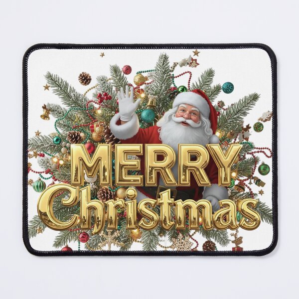 Item preview, Waving Santa Merry Christmas Wreath designed and sold by newvisionart191.