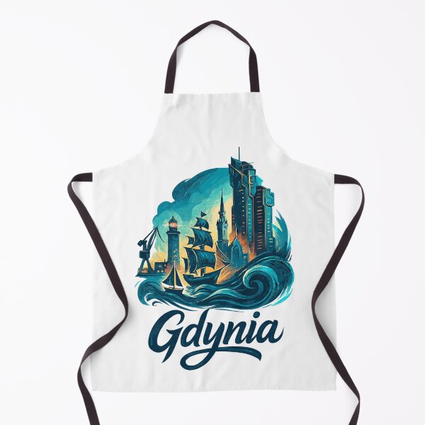 Item preview, Gdynia, Poland, White Port City, maritime gift designed and sold by Pineapple-Tree.