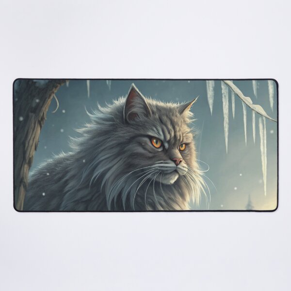 Item preview, Jólakötturinn (Yule Cat) Full-Body – Icelandic Christmas Folklore Digital Painting designed and sold by AIfolklore.