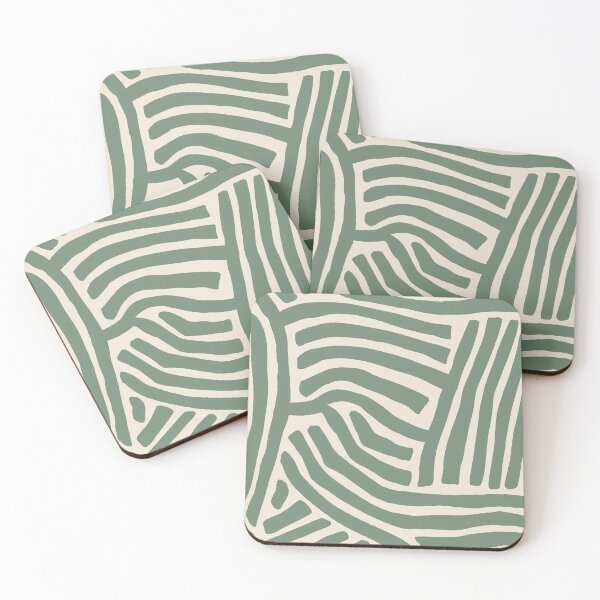 Item preview, Abstract Boho Sage Green Stripes Play designed and sold by enricadenicola.