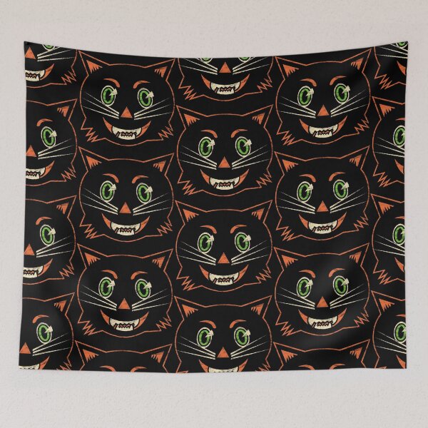 Item preview, Vintage Halloween Black Cat designed and sold by LMHDesigns.