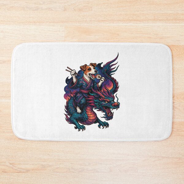 Item preview, Sushi Jack Russell Terrier Kimono Dragon Gift designed and sold by Pineapple-Tree.