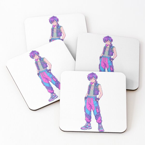Item preview, Neon Drift – Vaporwave Anime Boy designed and sold by Zyvro.