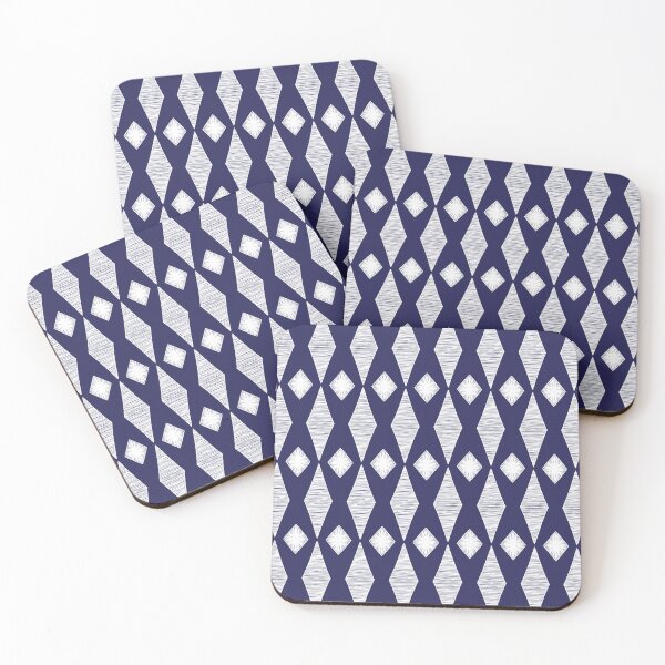 Item preview, Diamonds- Indigo and White designed and sold by MichaelStipends.