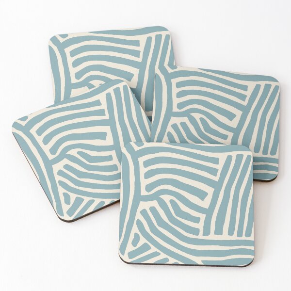Item preview, Abstract Boho Light Blue Stripes Play designed and sold by enricadenicola.