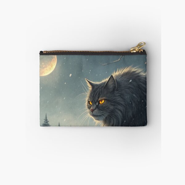 Item preview, Jólakötturinn (Yule Cat) Half-Body – Icelandic Christmas Folklore Calm Night Illustration designed and sold by AIfolklore.