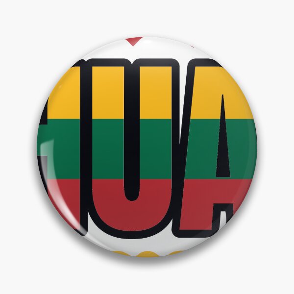 Item preview, Lithuania Flag Letters And Hearts designed and sold by TheIconSmith.