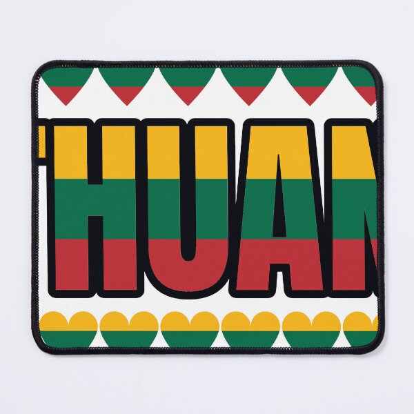 Item preview, Lithuania Flag Letters And Hearts designed and sold by TheIconSmith.