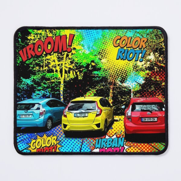 Item preview, Color Riot! Urban Pop Art Cars Comic Style designed and sold by AgingeR.
