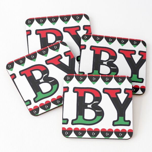 Item preview, Libya Flag Letters And Hearts designed and sold by TheIconSmith.