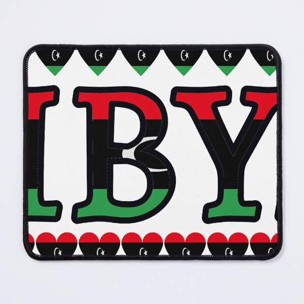 Item preview, Libya Flag Letters And Hearts designed and sold by TheIconSmith.