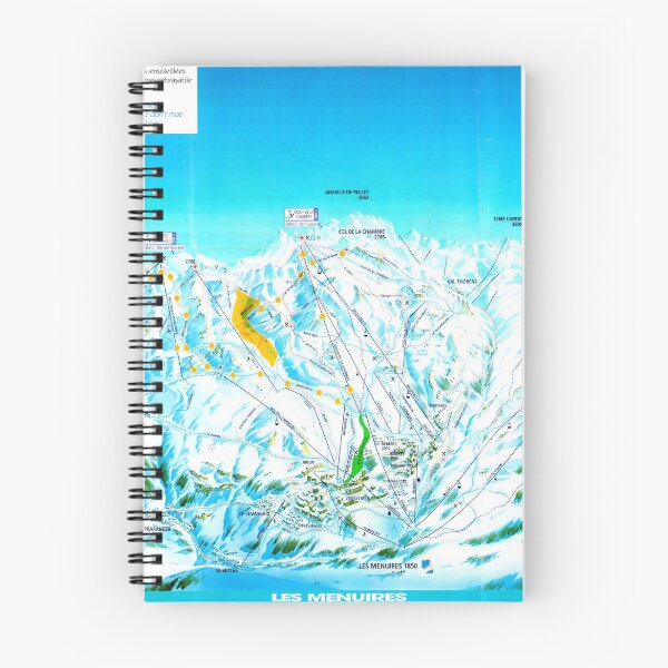 Item preview, Les Menuires Ski Area Map 2009 designed and sold by fungus50.