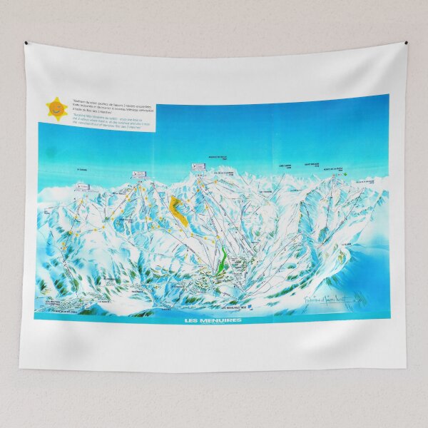 Item preview, Les Menuires Ski Area Map 2009 designed and sold by fungus50.