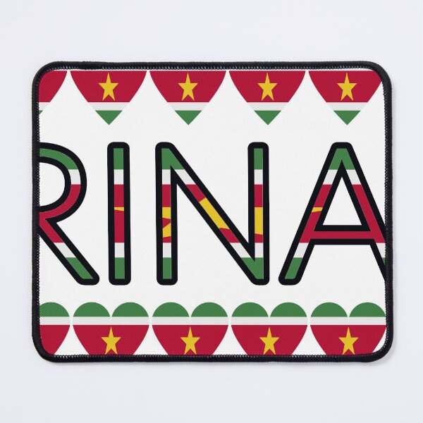 Item preview, Suriname Flag Letters And Hearts designed and sold by TheIconSmith.