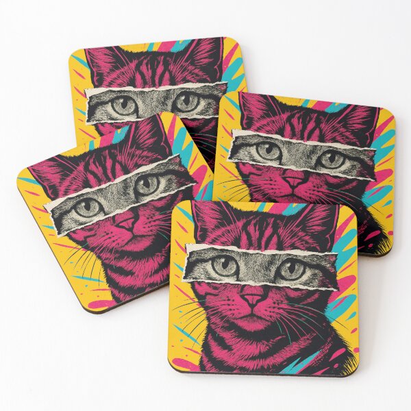 Item preview, Pop Art Cat – Torn Paper Eyes Explosion designed and sold by Nope Cats.