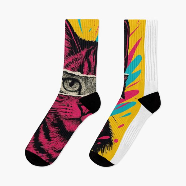 Item preview, Pop Art Cat – Torn Paper Eyes Explosion designed and sold by Nope Cats.