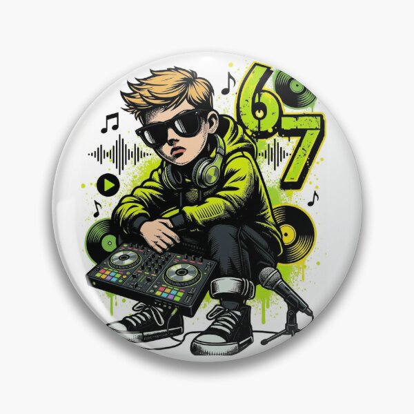 Item preview, Kid DJ 67: Graffiti Street Art Hip Hop Producer Vibe designed and sold by Standing Wave Studio.