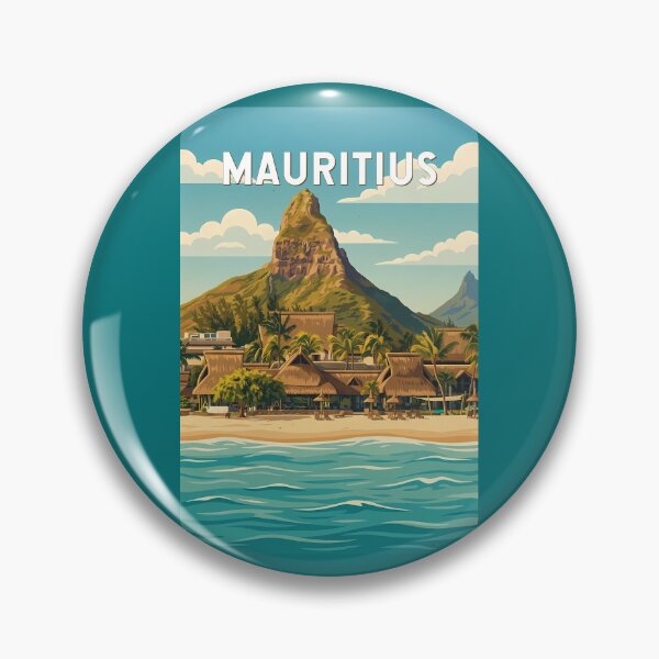 Item preview, Mauritius Illustration Travel Art Vintage designed and sold by KrisSidDesigns.