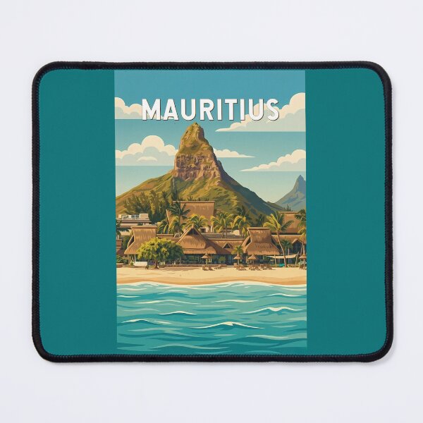 Item preview, Mauritius Illustration Travel Art Vintage designed and sold by KrisSidDesigns.