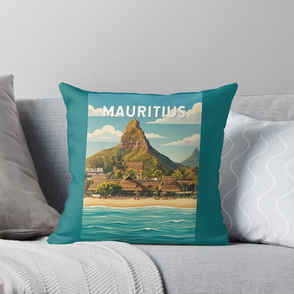 Item preview, Mauritius Illustration Travel Art Vintage designed and sold by KrisSidDesigns.