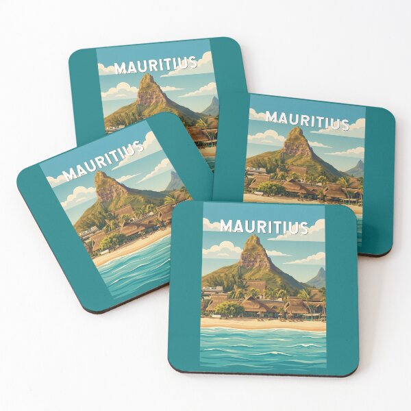 Item preview, Mauritius Illustration Travel Art Vintage designed and sold by KrisSidDesigns.