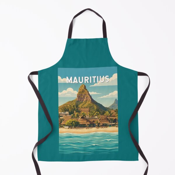 Item preview, Mauritius Illustration Travel Art Vintage designed and sold by KrisSidDesigns.