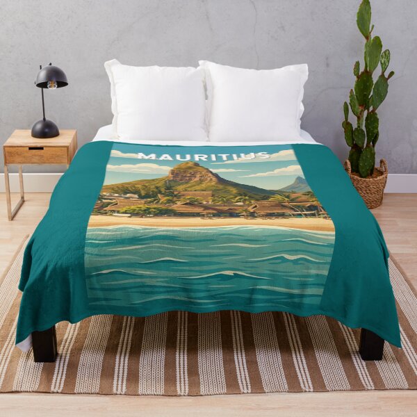 Item preview, Mauritius Illustration Travel Art Vintage designed and sold by KrisSidDesigns.