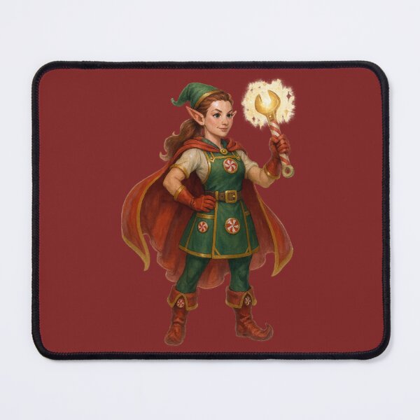 Artikelvorschau, Festliche Elfette-Fantasy-Illustration – Wrench Edition entworfen und verkauft von BROHLine Studio.