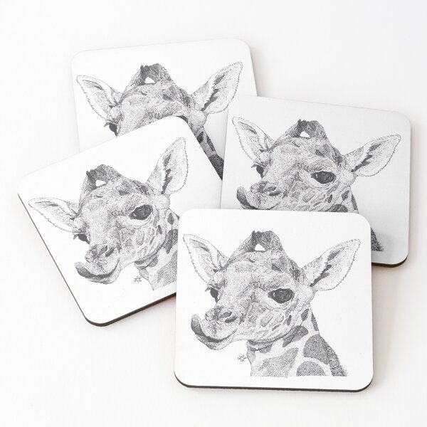 Item preview, Baby Giraffe in ink designed and sold by Luke Landwehr.