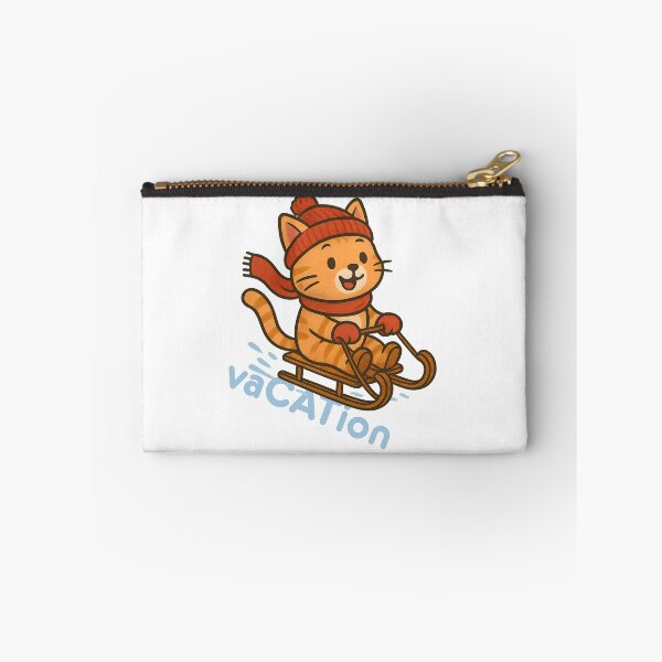 Item preview, Sledding Cat – Cute “vaCATion” Winter T-Shirt designed and sold by SVALANART.