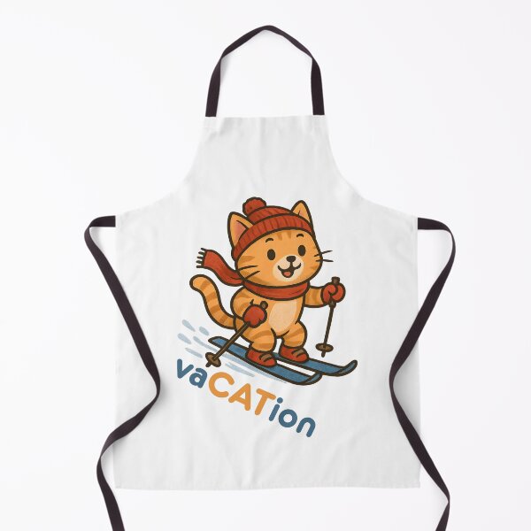 Item preview, Skiing Cat – Cute Winter T-Shirt “vaCATion” designed and sold by SVALANART.