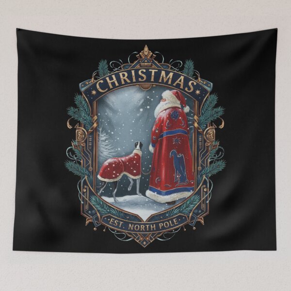 Item preview, Santa's Red Orb Magic Staff Greyhound Night designed and sold by zoughlal.