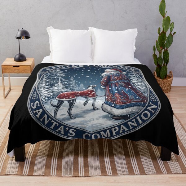 Item preview, Mystical Blue Robe Santa Greyhound Celestial designed and sold by zoughlal.