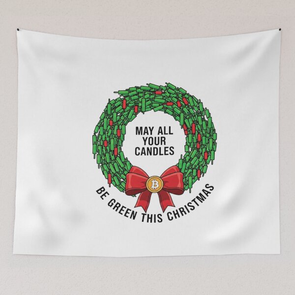 Item preview, May All Your Candles Be Green This Christmas "Ugly Christmas Sweater" - Green Candle Wishes | Candle Clothing Crypto designed and sold by KINGWANI.