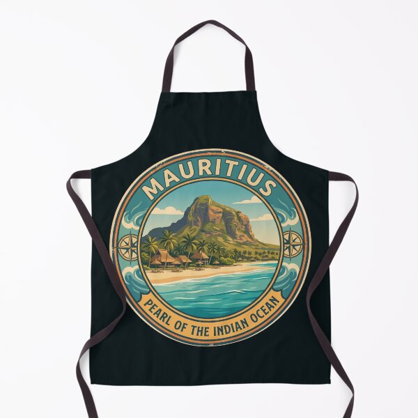 Item preview, Mauritius Illustration Travel Art Badge designed and sold by KrisSidDesigns.