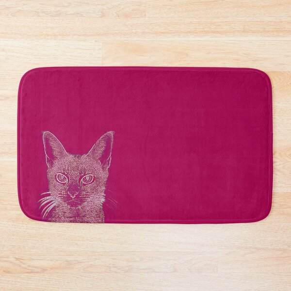 Item preview, Cat silhouette on red designed and sold by Kacharava.