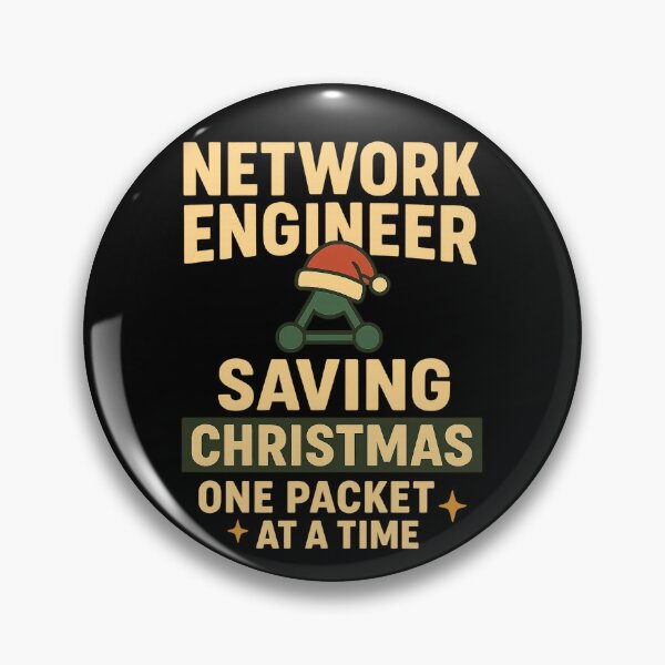 Item preview, Network Engineer - Saving Christmas One Packet at a Time | Retro Tech Holiday Design designed and sold by Work Life Tees.