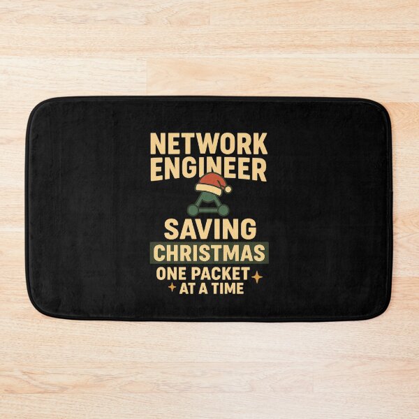 Item preview, Network Engineer - Saving Christmas One Packet at a Time | Retro Tech Holiday Design designed and sold by Work Life Tees.