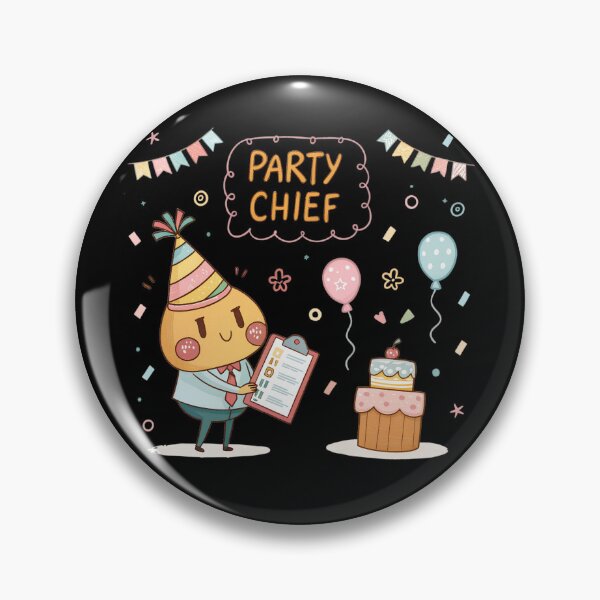 Item preview, Party Chief Kawaii Event Planner – Cute Party Organizer Illustration designed and sold by VividOrganica.