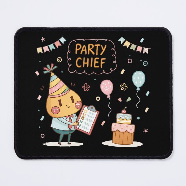 Item preview, Party Chief Kawaii Event Planner – Cute Party Organizer Illustration designed and sold by VividOrganica.