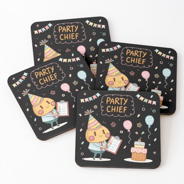 Item preview, Party Chief Kawaii Event Planner – Cute Party Organizer Illustration designed and sold by VividOrganica.