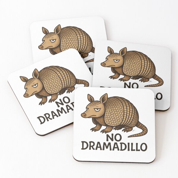 Item preview, Funny No Dramadillo Unbothered Armadillo Sarcastic Pun designed and sold by André Botes.