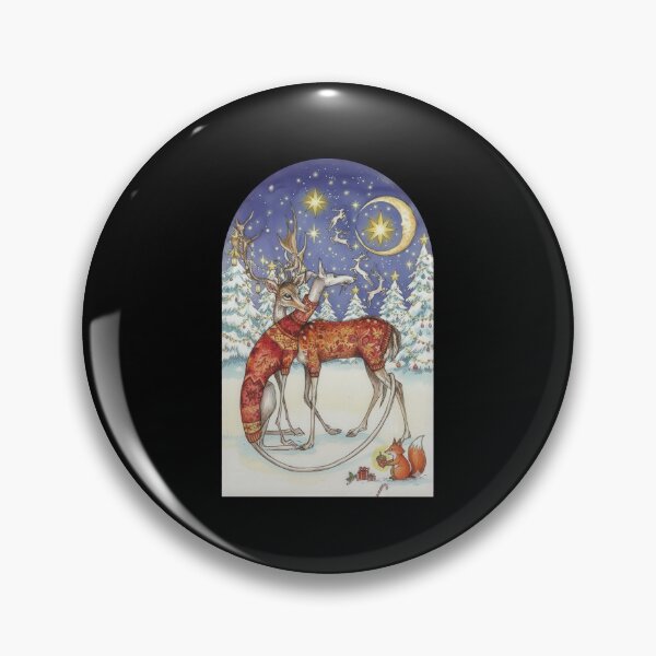 Item preview, Woman and Santa Snowy Forest Greyhound Red Sweater designed and sold by zoughlal.