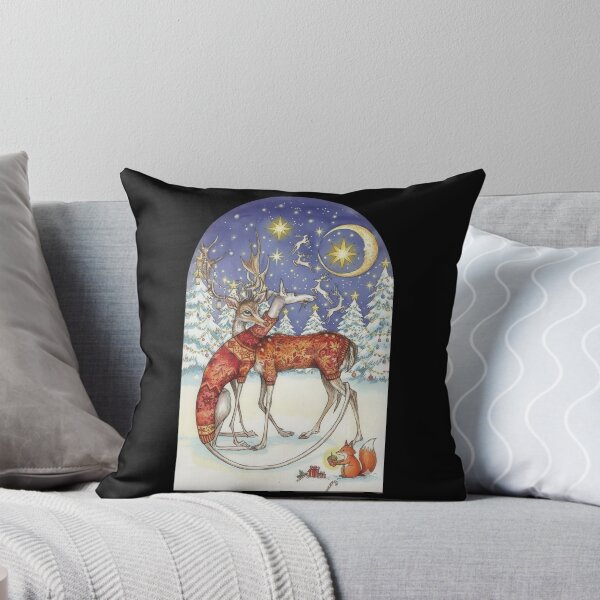 Item preview, Woman and Santa Snowy Forest Greyhound Red Sweater designed and sold by zoughlal.
