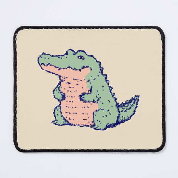 Item preview, Cute Crocodile, pastel textured illustration designed and sold by Magnificent Lizard.